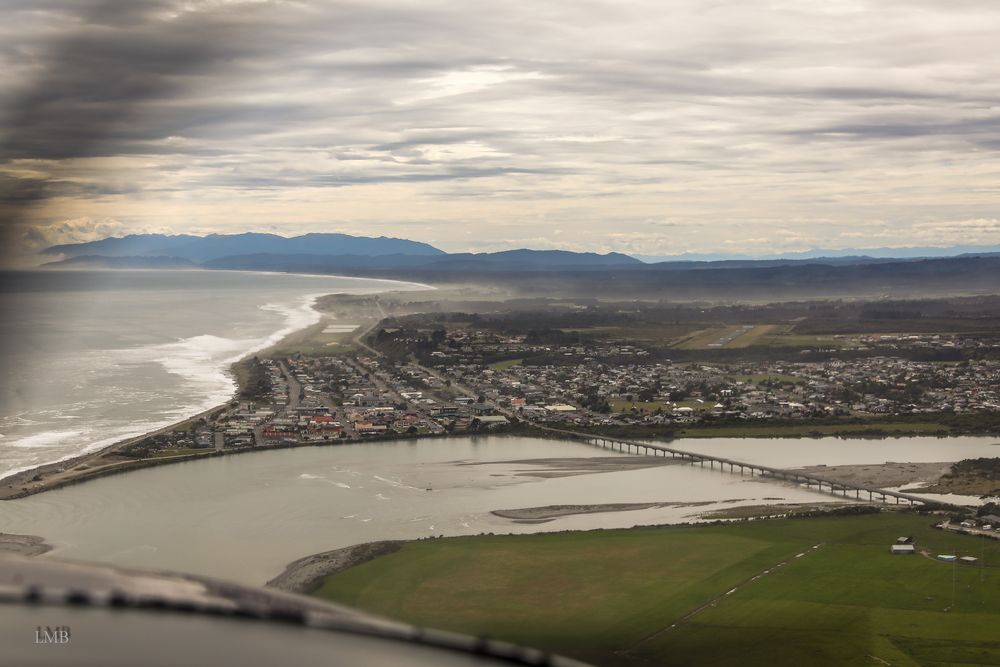 Anflug auf Hokitika