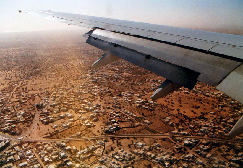 Anflug auf Houmt Souk, Djerba