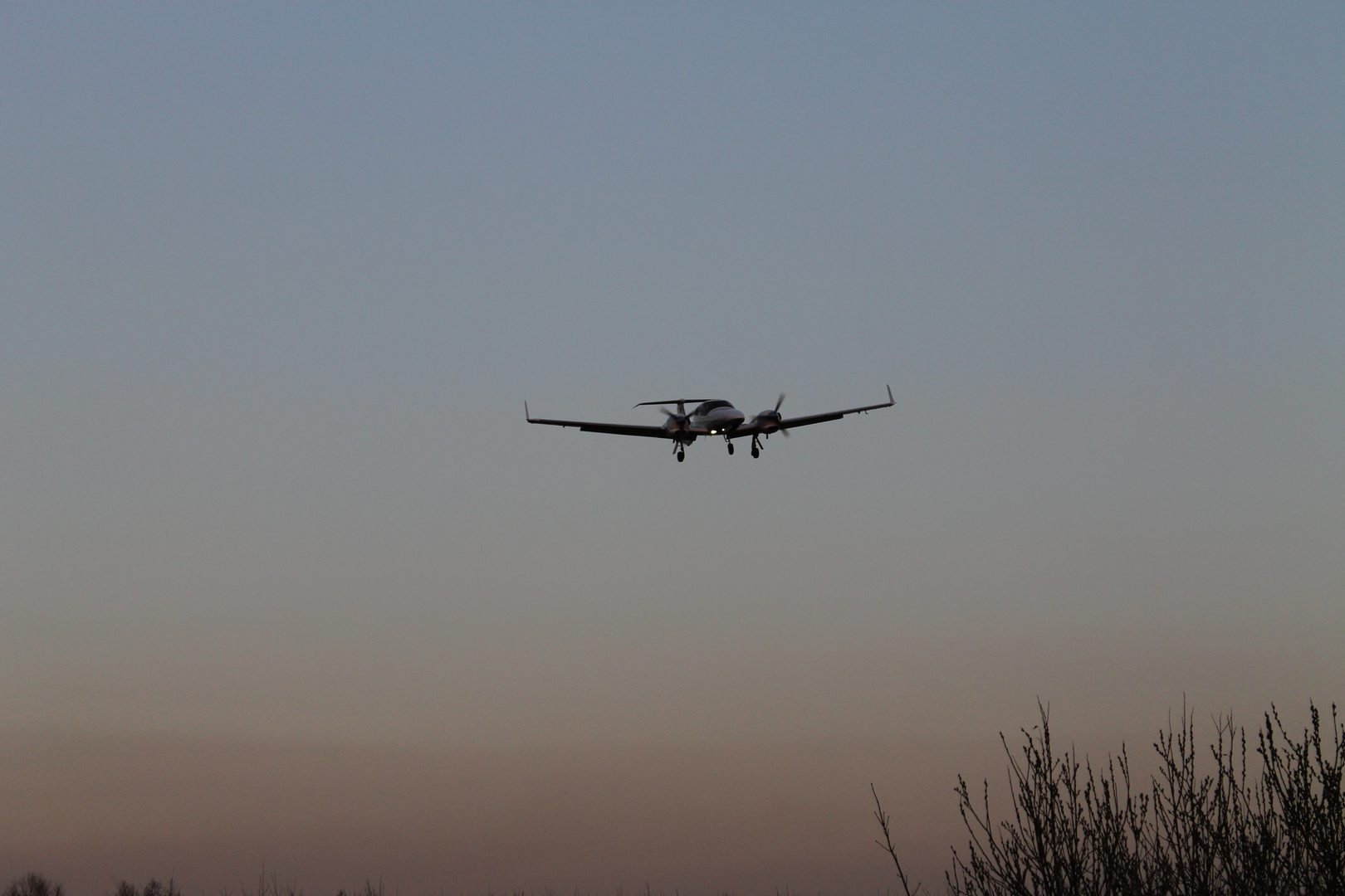 Anflug auf Hünxe