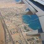 Anflug auf Hurghada (Ägypten)