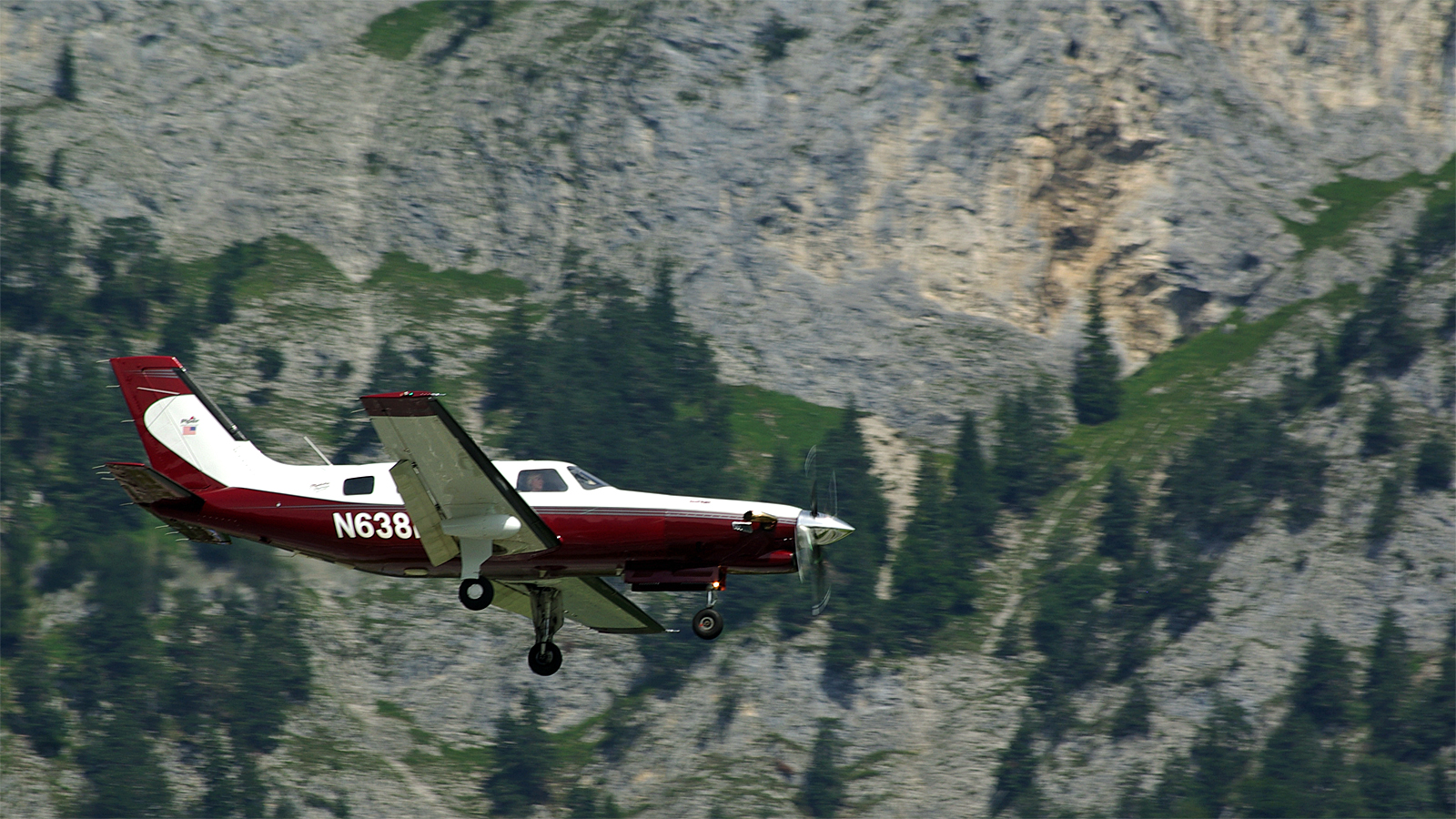 Anflug auf Innsbruck