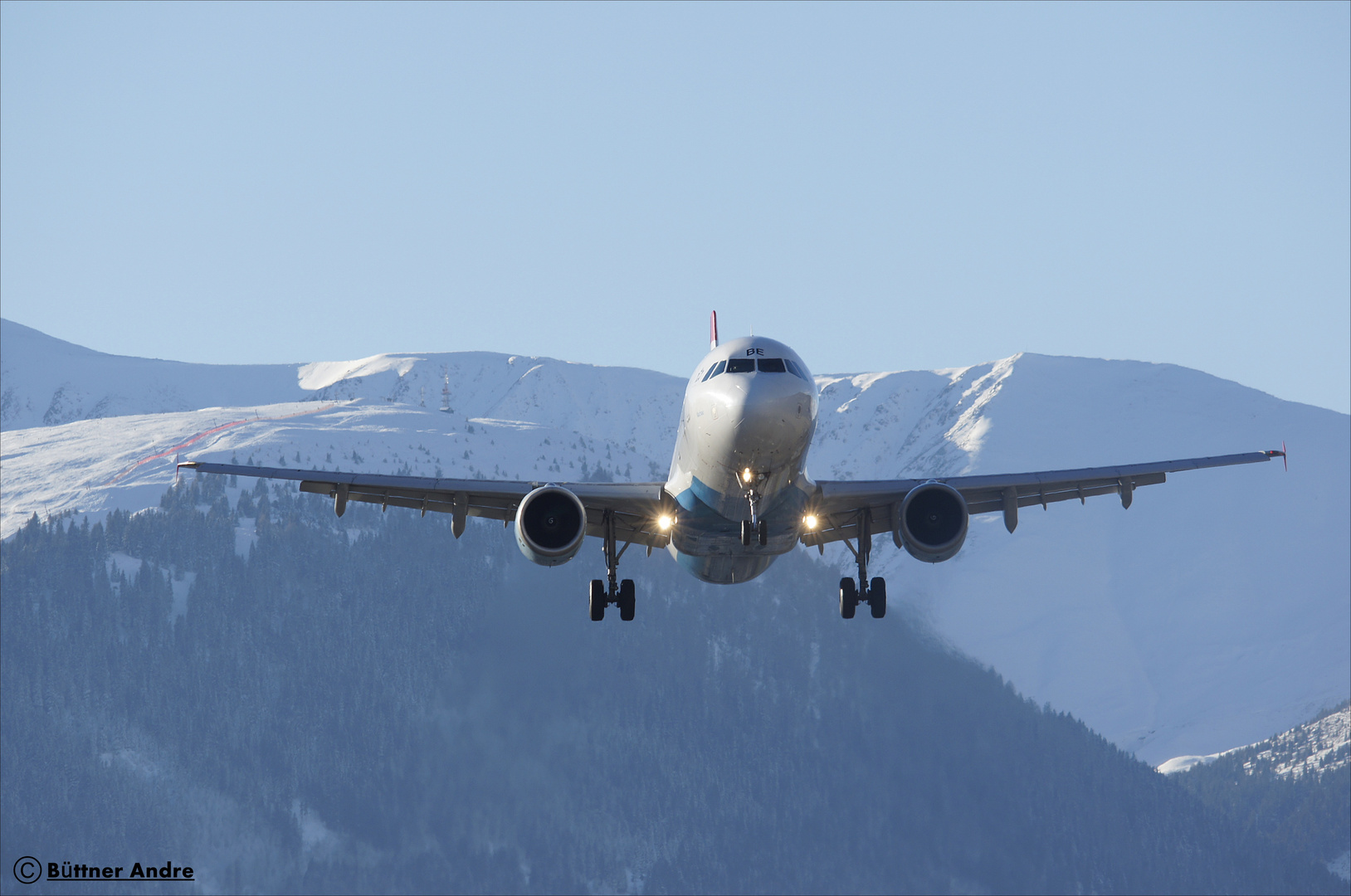 Anflug auf Innsbruck bei Föhn!