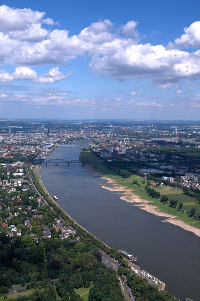 Anflug auf Köln