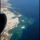 Anflug auf Lanzarote