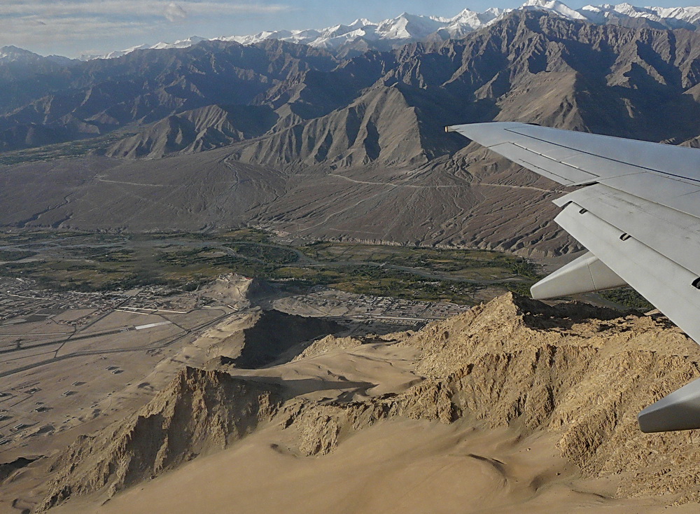 Anflug auf Leh