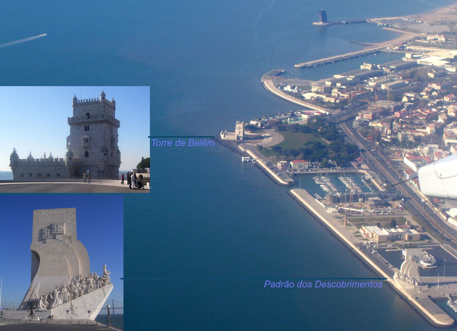 Anflug auf Lisboa (2): Hafenbezirk von Belém