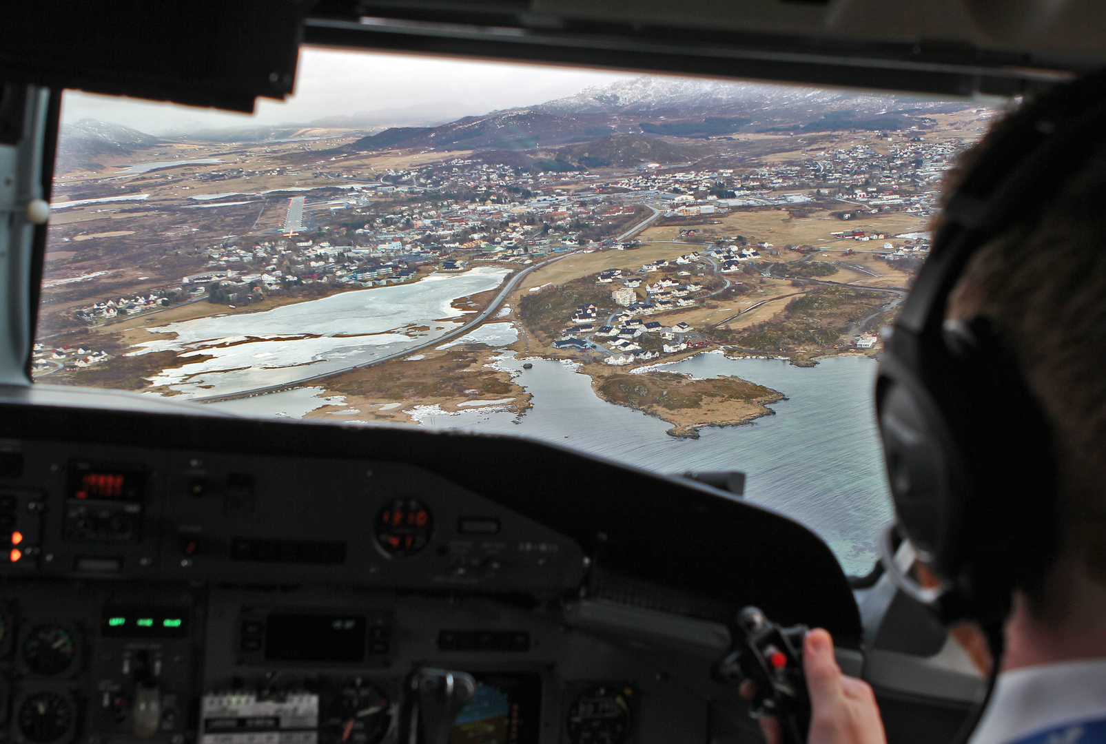 Anflug auf LKN