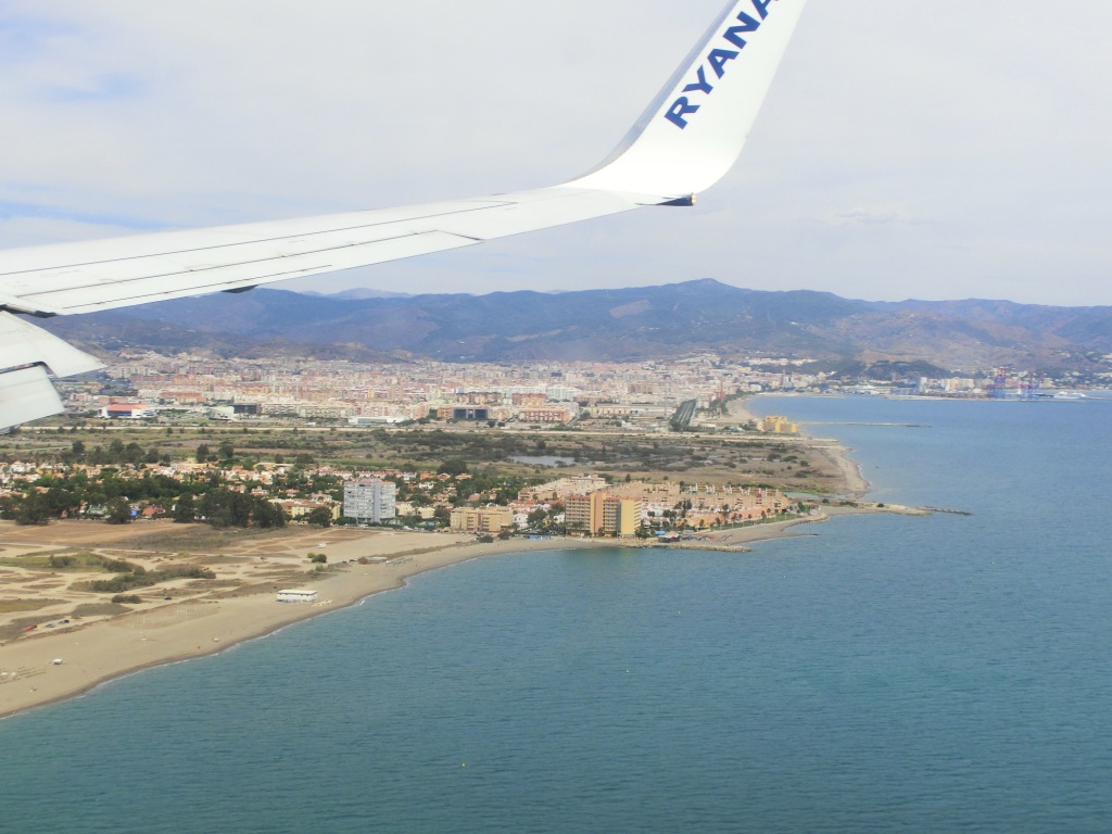 Anflug auf Malaga