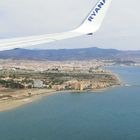 Anflug auf Malaga