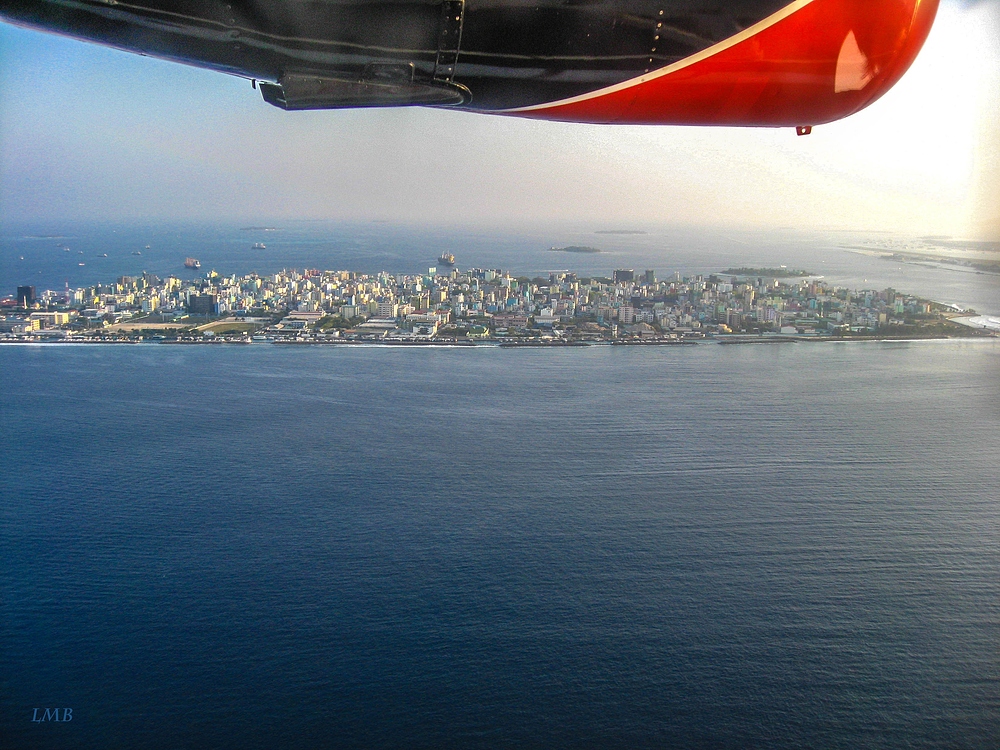 Anflug auf Malé