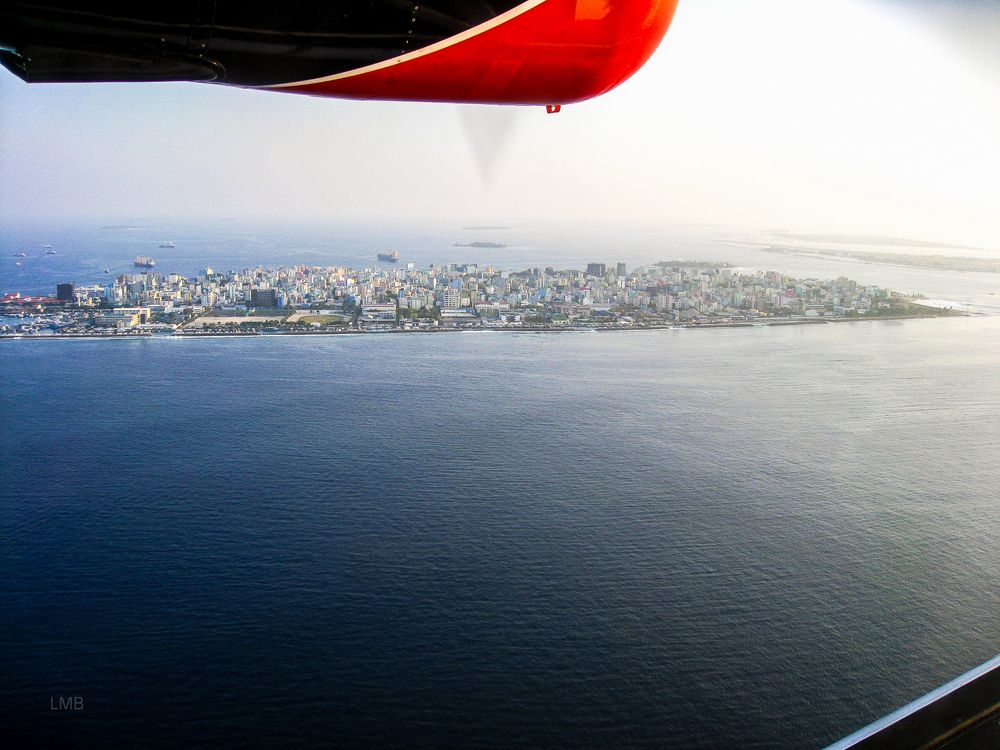 Anflug auf Malé