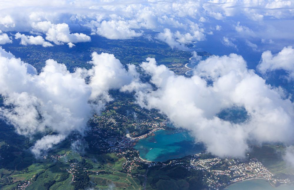 Anflug auf Martinique