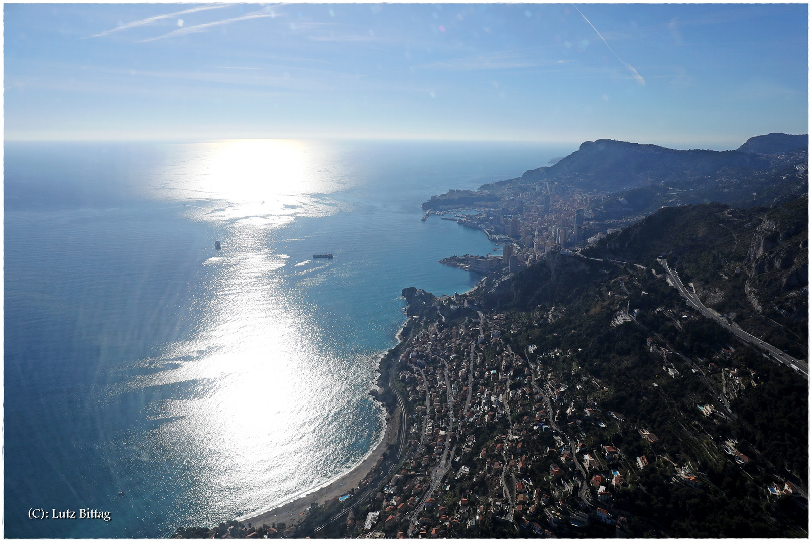 Anflug auf Monaco ...