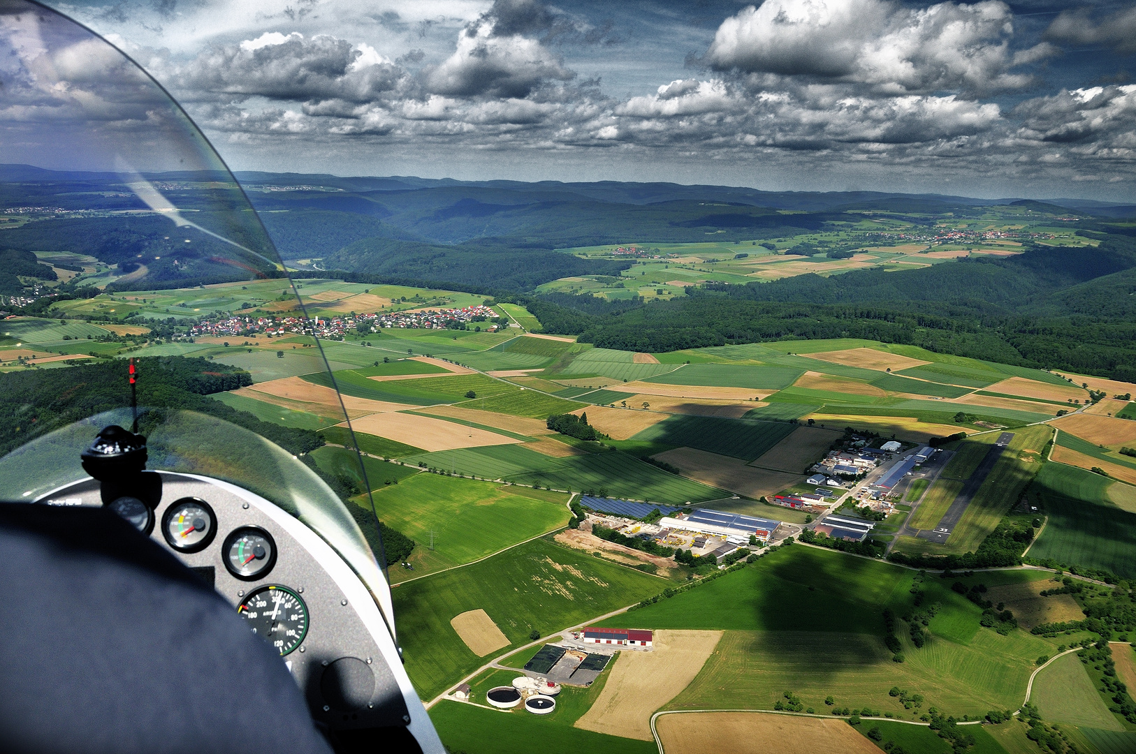 Anflug auf Mosbach