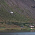 Anflug auf Ísafjörður