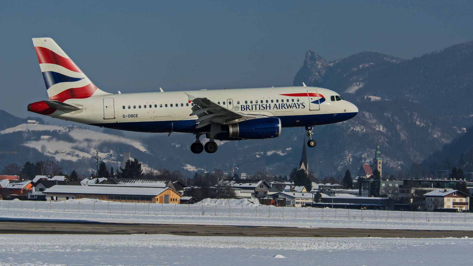 Anflug auf Salzburg (A)