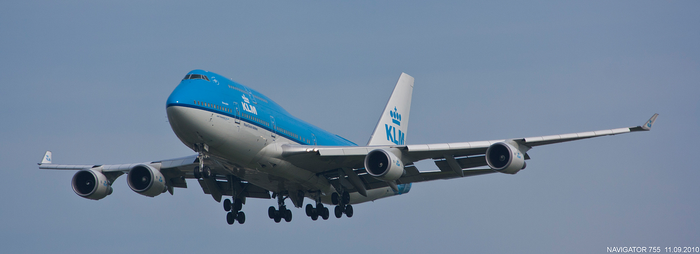 Anflug auf Schiphol.