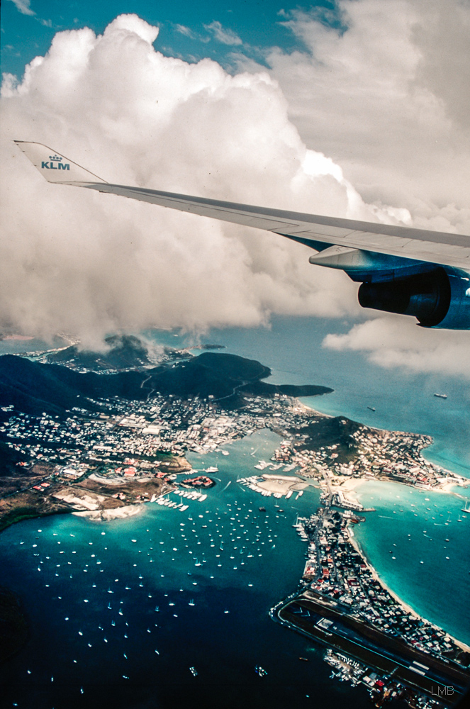 Anflug auf Sint Maarten