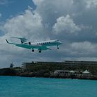 Anflug auf St. Maarten