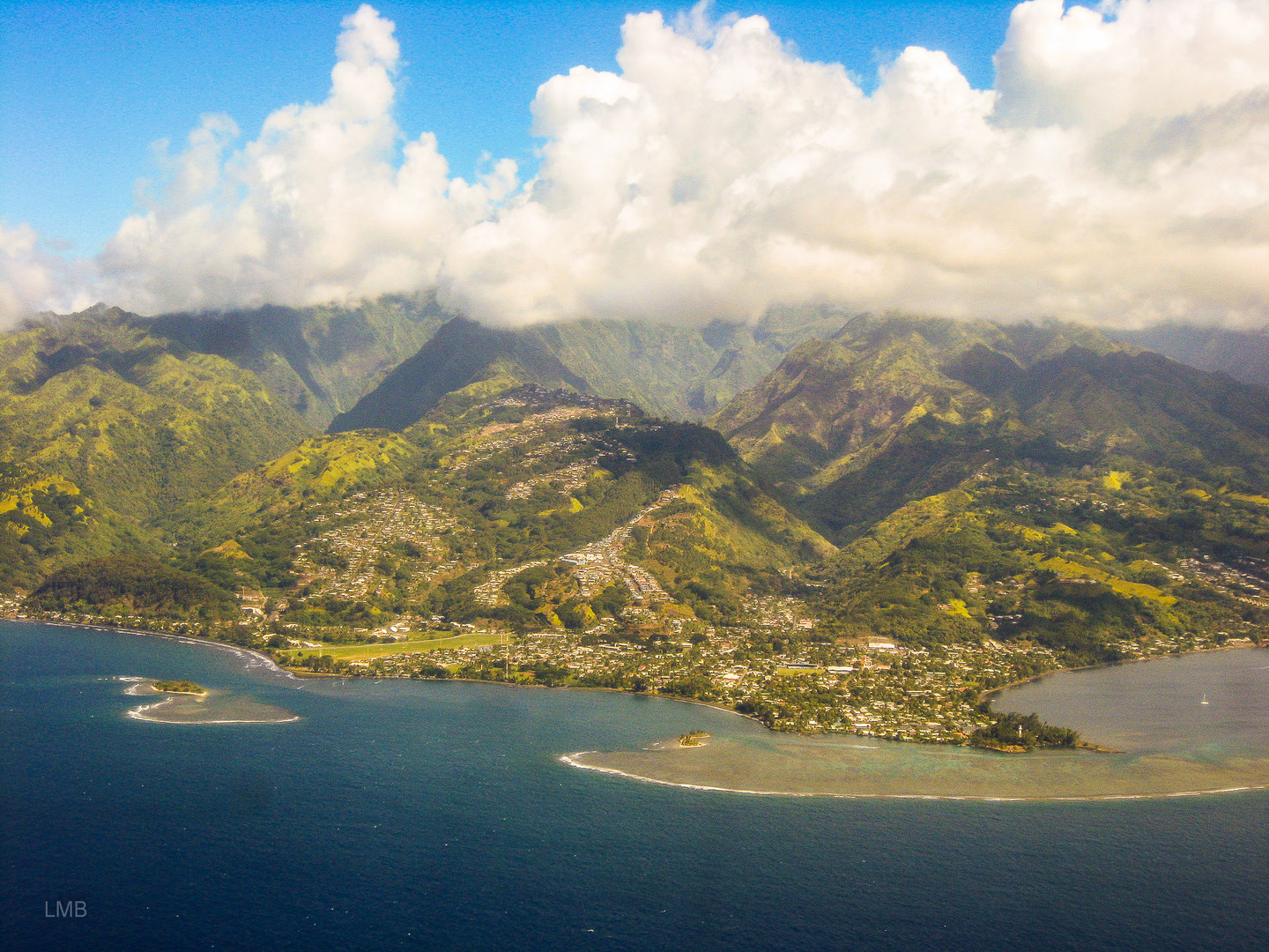 Anflug auf Tahiti Nui