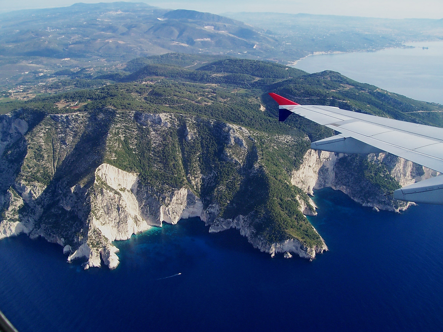 Anflug auf Zakynthos