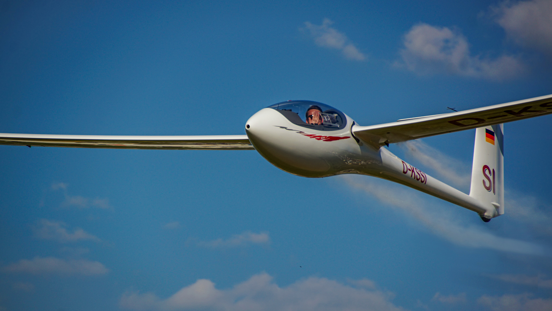 Anflug in hoher Geschwindigkeit