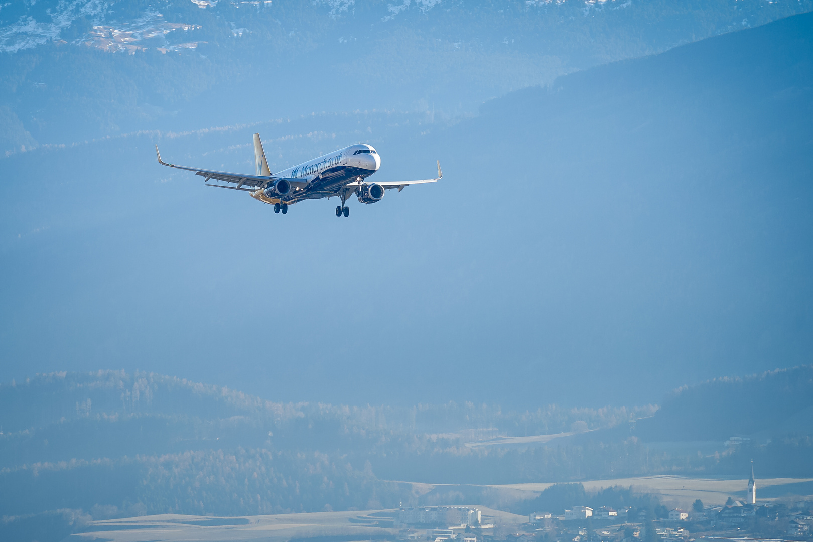 Anflug Innsbruck