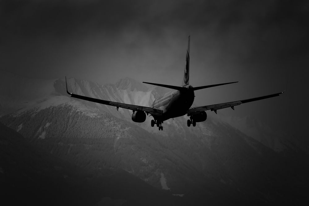 Anflug Innsbruck