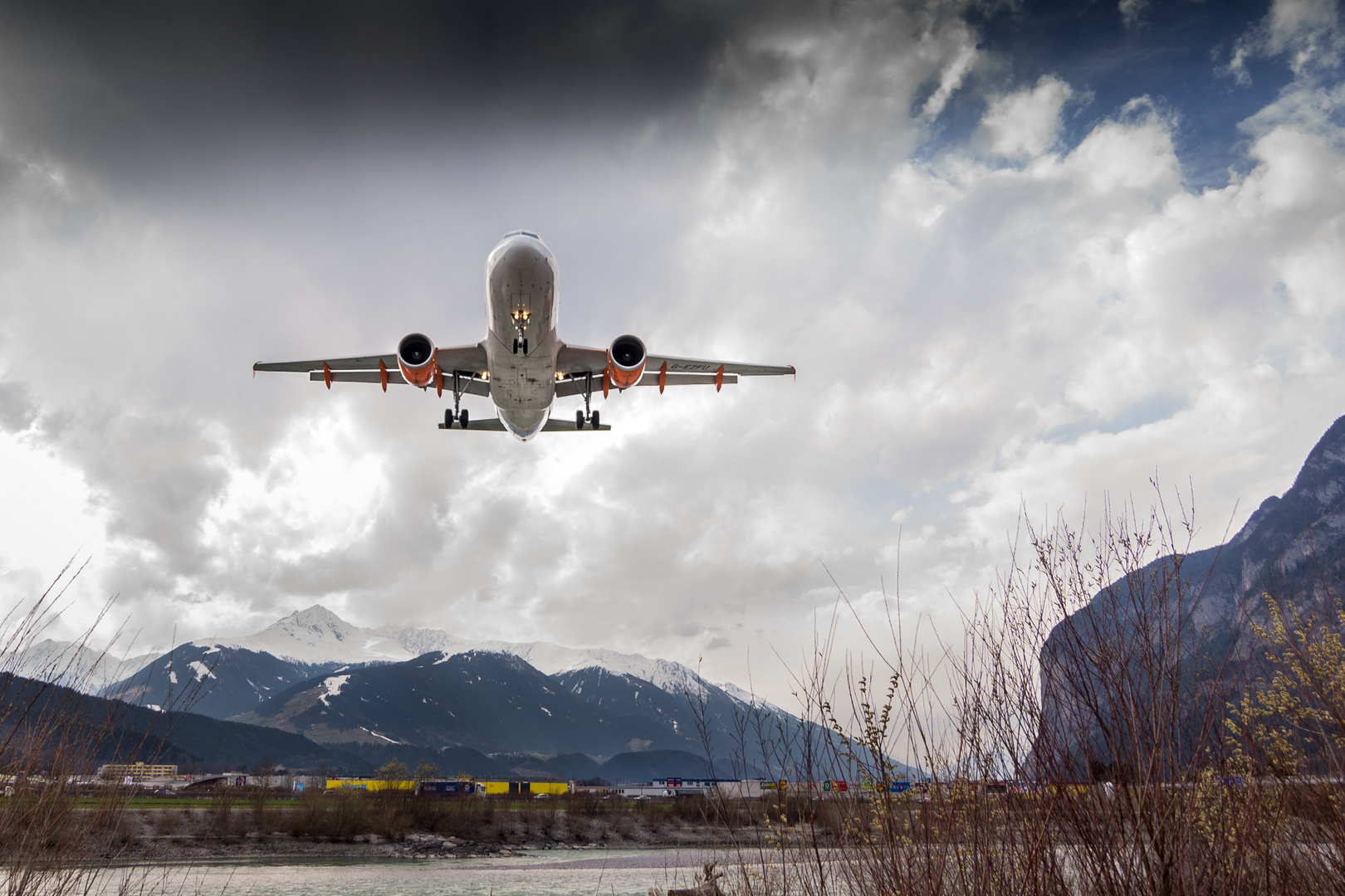 Anflug Innsbruck