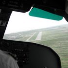 Anflug Juist mit Blick vom Cockpit