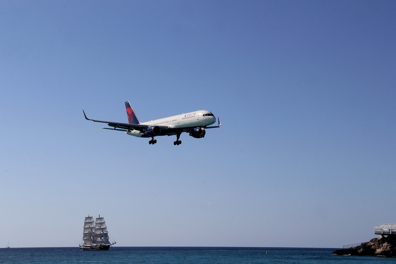 Anflug Maho Beach