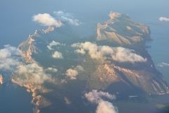 Anflug Mallorca im Abendlicht