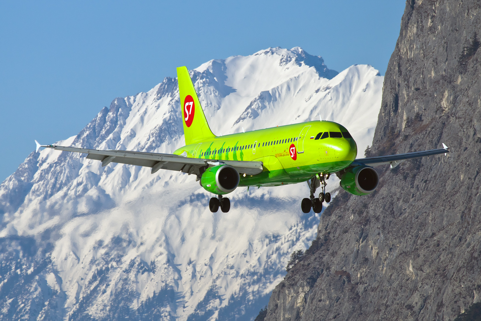 Anflug mit Panoramagarantie