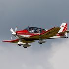 Anflug mit Rückspiegel