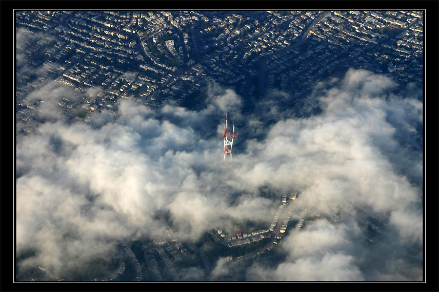 Anflug über Twin Peaks