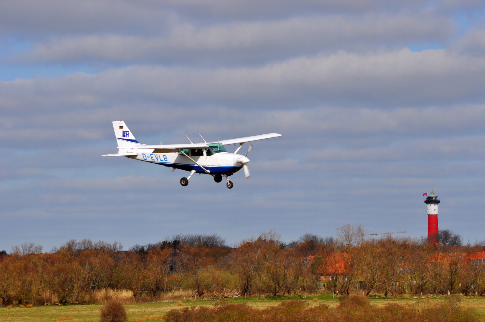 Anflug über Wangerooge