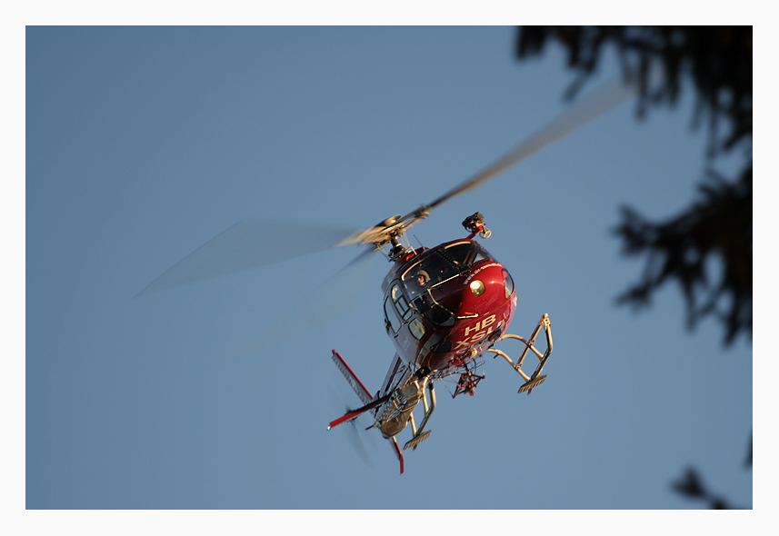 Anflug zu einer Rettungsaktion!