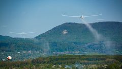 Anflug zu fünft