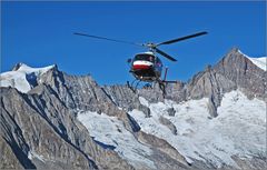 Anflug zum Eggishorn