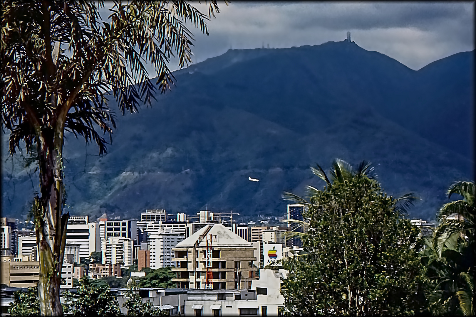 Anflug zum Stadtflughafen Caracas