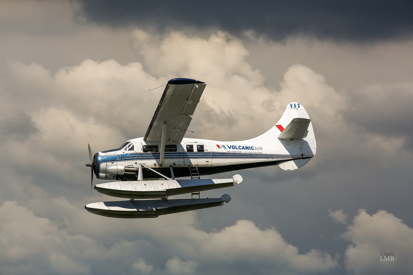 Anflug zur Wasserlandung