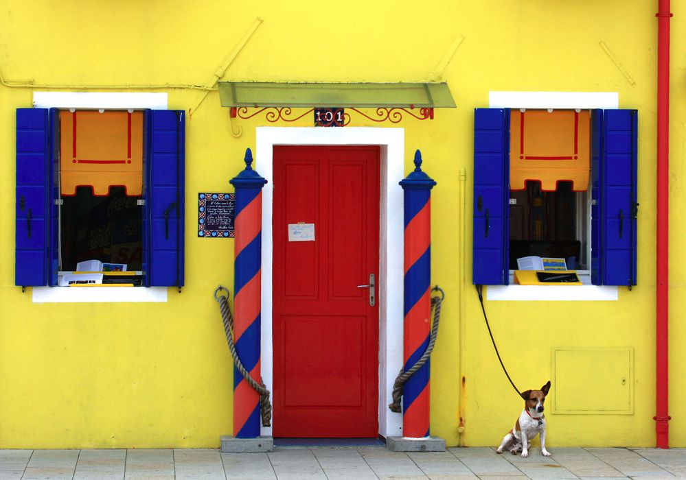 Angebunden auf Burano