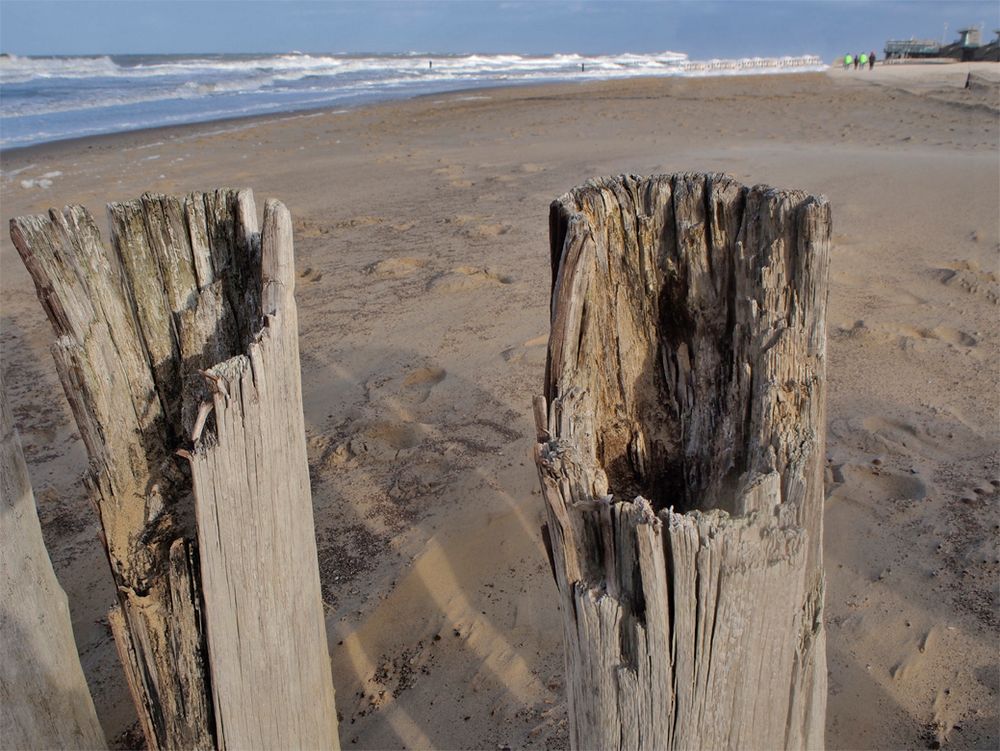 Angegriffen ... von Meerwasser, Sand und Wind ...