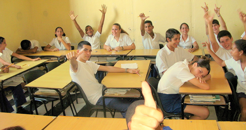 Angehende Lehrer in Trinidad de Cuba