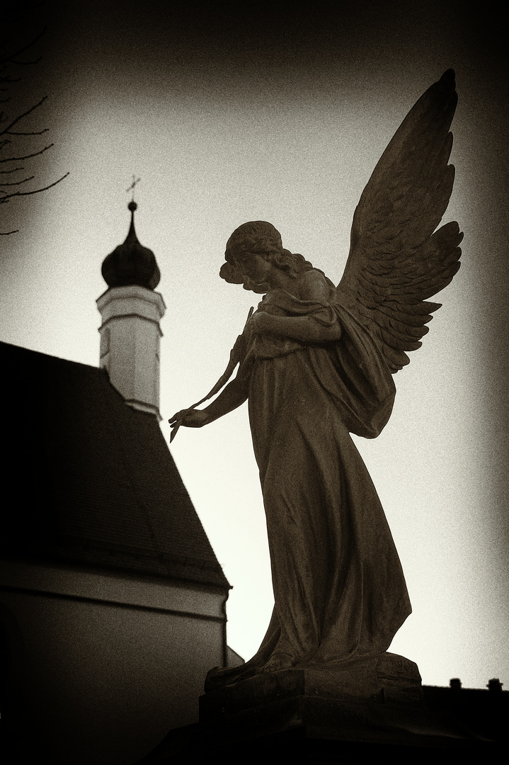 Angel and church