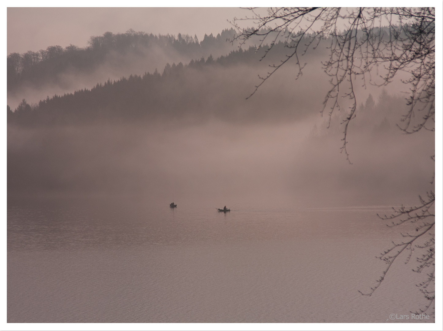 Angel auf dem Sorpesee