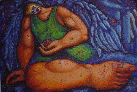 Angel Llorando por las Torres Gemelas