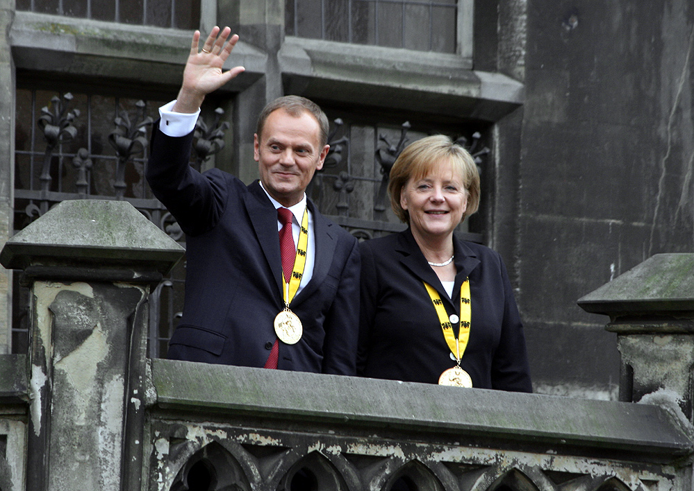 Angela Merkel und Donald Tusk