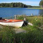 Angelboot am See im Dalsland