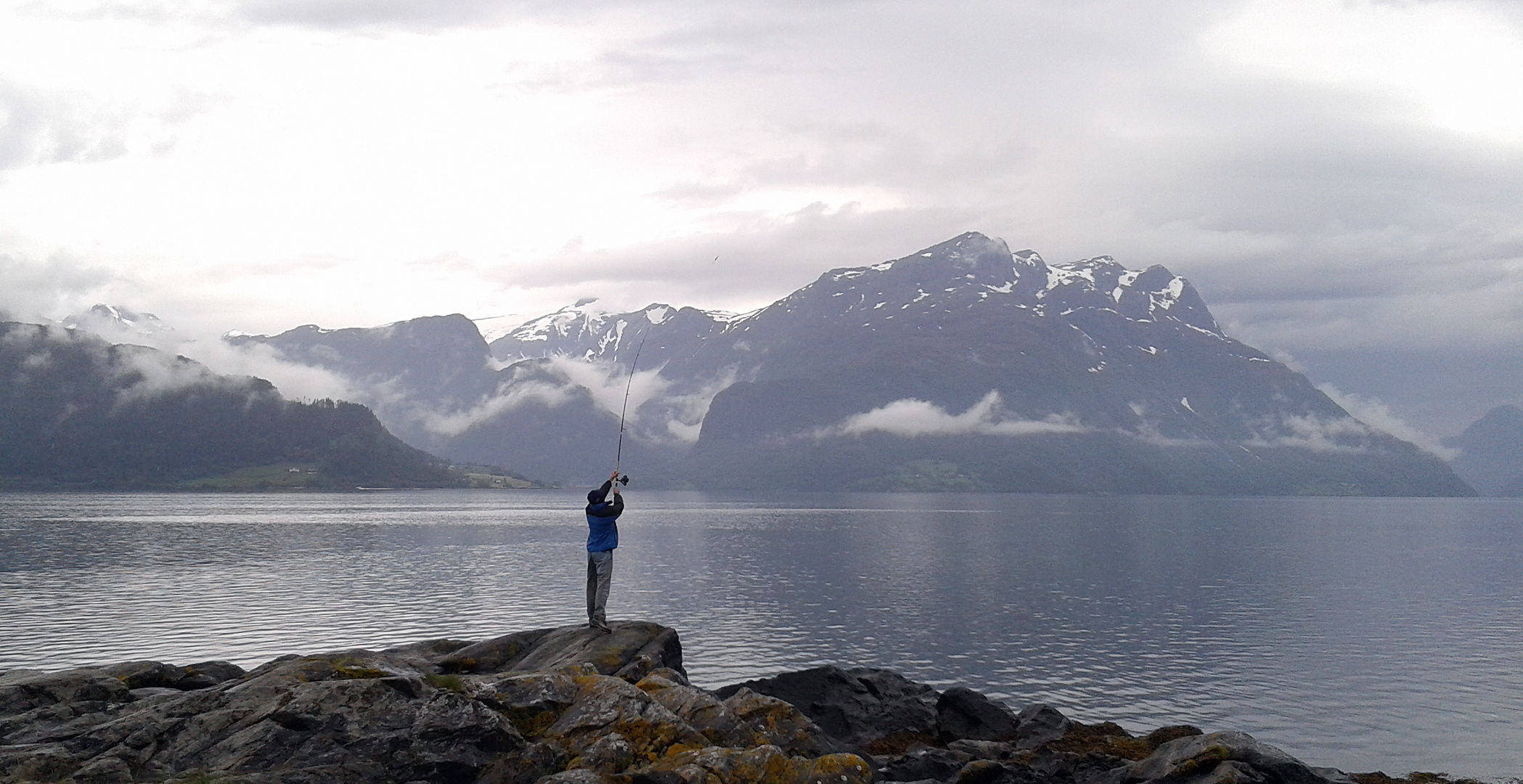 ..... angeln am Fjord